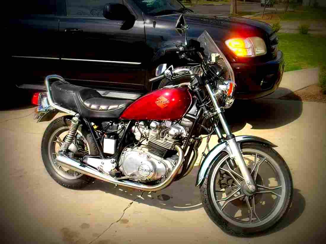 Suzuki GS 450 L 1985 5 motorbike A4 Photo Print