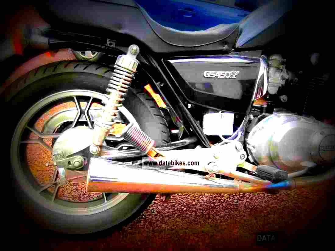 Suzuki GS 450 L 1987 3 motorbike A4 Photo Print