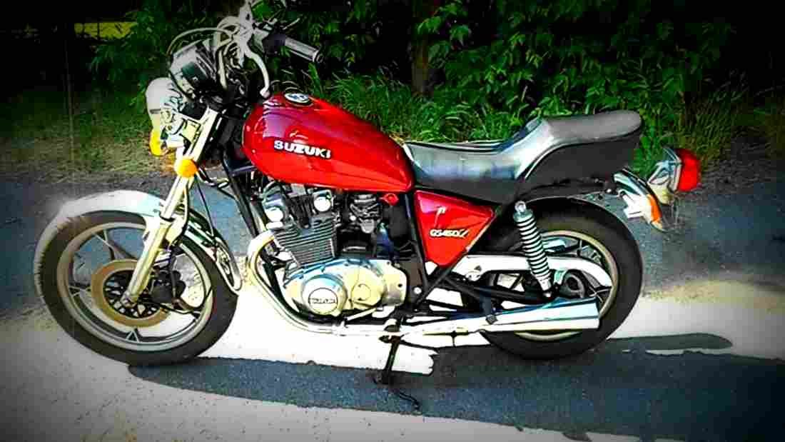Suzuki GS 450 L 1987 5 motorbike A4 Photo Print