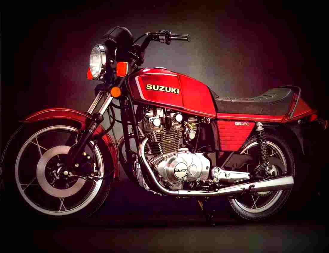 Suzuki GS 450 T 1982 3 motorbike A4 Photo Print