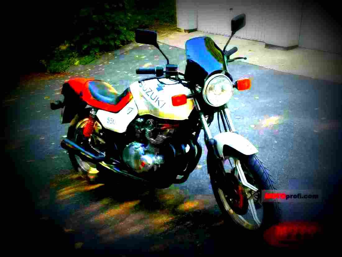 Suzuki GS 500 E (reduced effect) 1981 3 motorbike A4 Photo Print