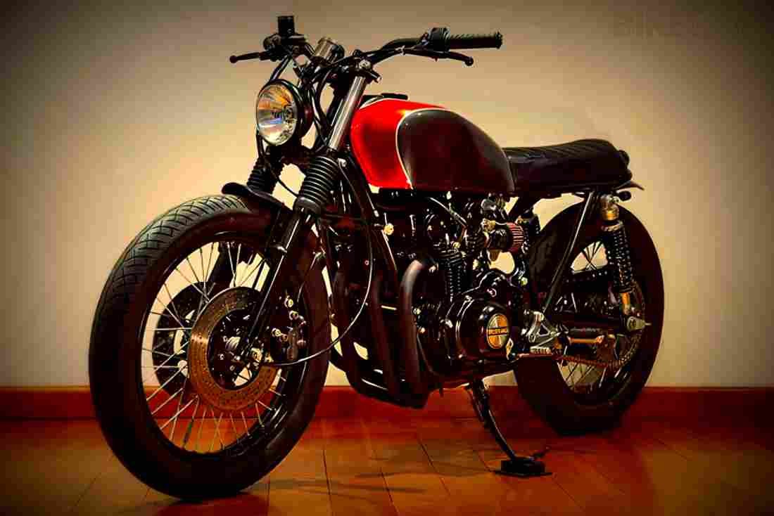 Suzuki GS 550 E Red Suzi 1981 3 motorbike A4 Photo Print
