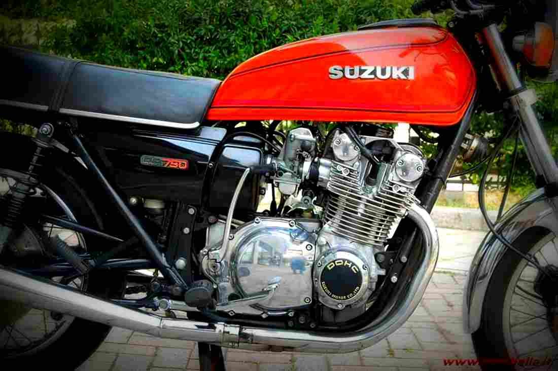 Suzuki GS 750 1976 1 motorbike A4 Photo Print