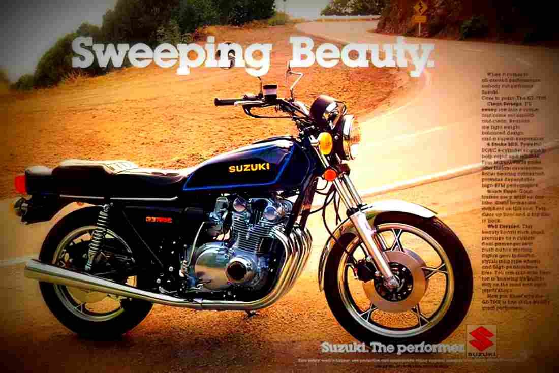 Suzuki GS 750 E 1979 2 motorbike A4 Photo Print