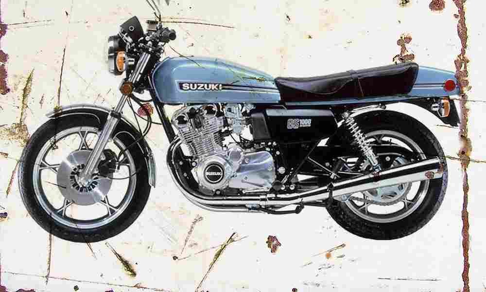 Suzuki GS1000 1978 Aged Vintage A4 Photo Print