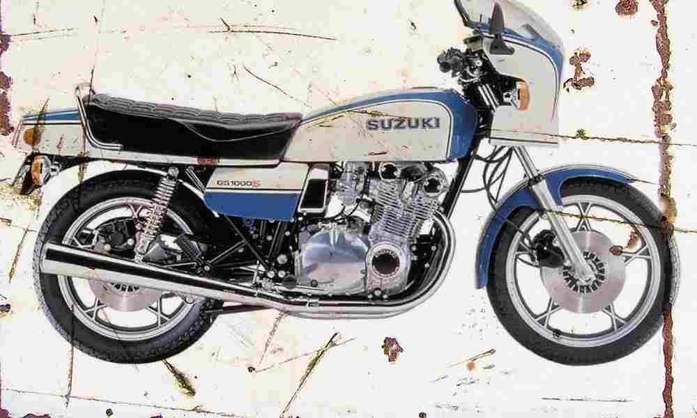 Suzuki GS1000S 1979 Aged Vintage A4 Photo Print