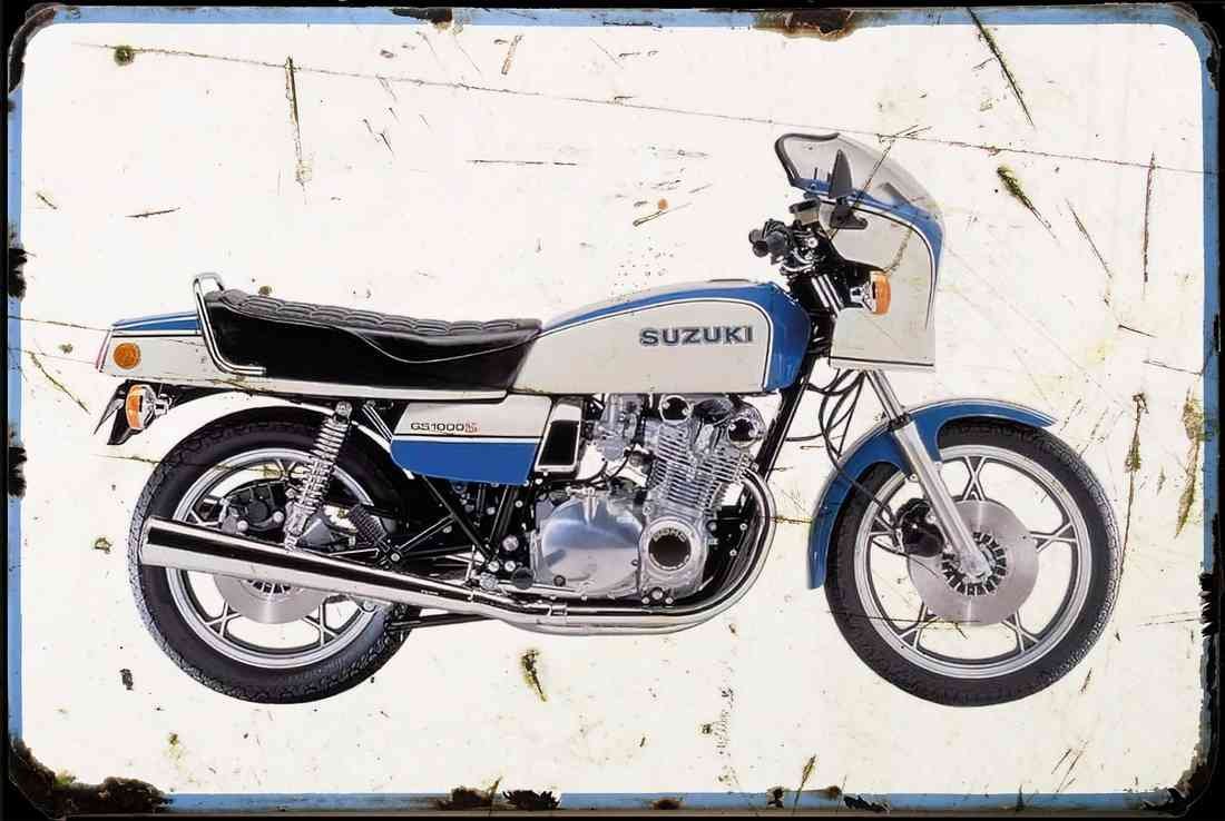 Suzuki GS1000S 1979 aged 2021 A4 Photo Print