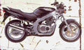 Suzuki GS500 2001 Aged Vintage A4 Photo Print