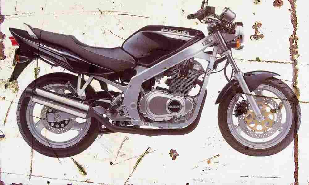 Suzuki GS500 2001 Aged Vintage A4 Photo Print