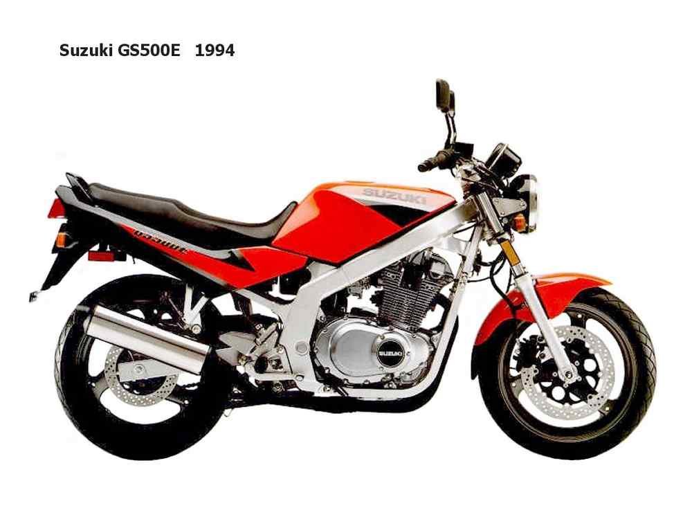 Suzuki GS500E 1994 motorbike A4 Photo Print