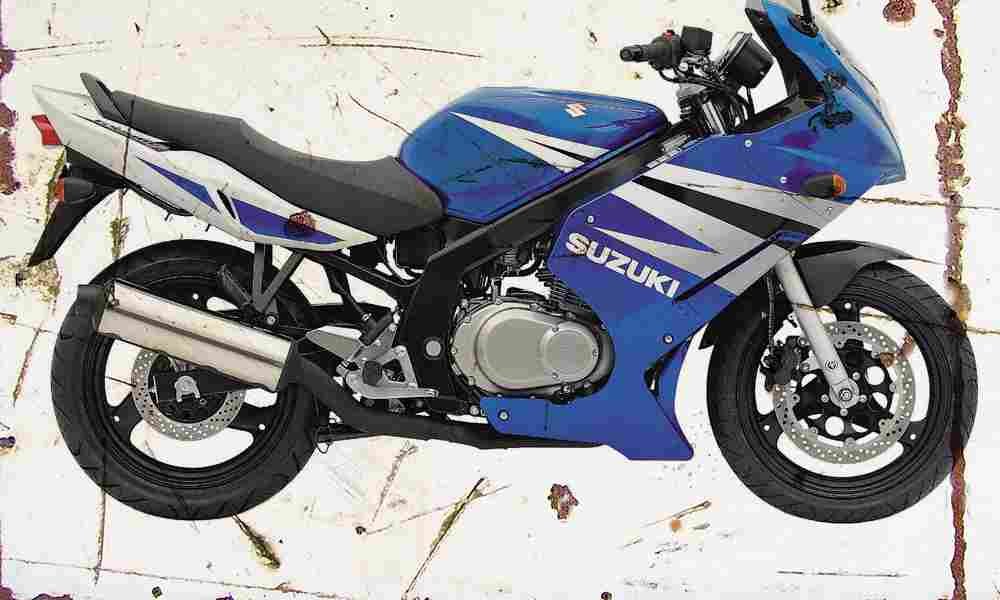 Suzuki GS500F 2004 Aged Vintage A4 Photo Print