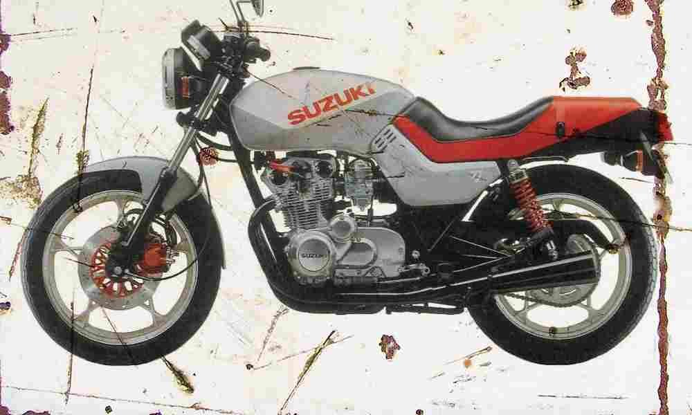 Suzuki GS550 Katana 1982 Aged Vintage A4 Photo Print