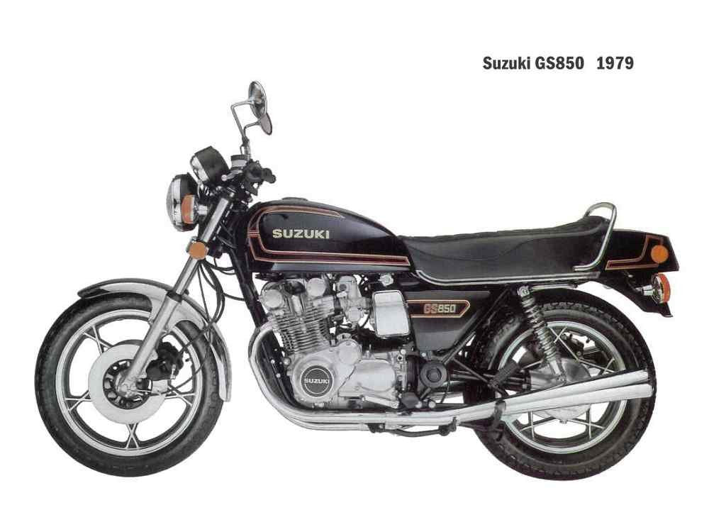 Suzuki GS850 1979 motorbike A4 Photo Print
