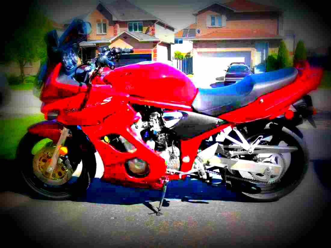 Suzuki GSF 600 S Bandit 1997 3 motorbike A4 Photo Print
