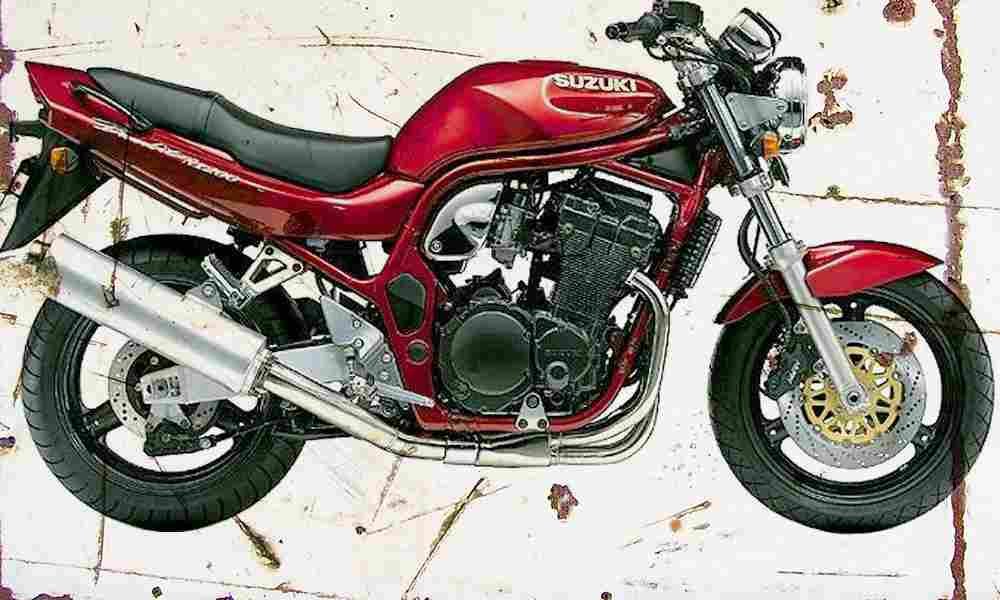 Suzuki GSF1200 Bandit 1999 Aged Vintage A4 Photo Print