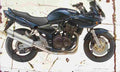 Suzuki GSF1200S Bandit 2001 Aged Vintage A4 Photo Print