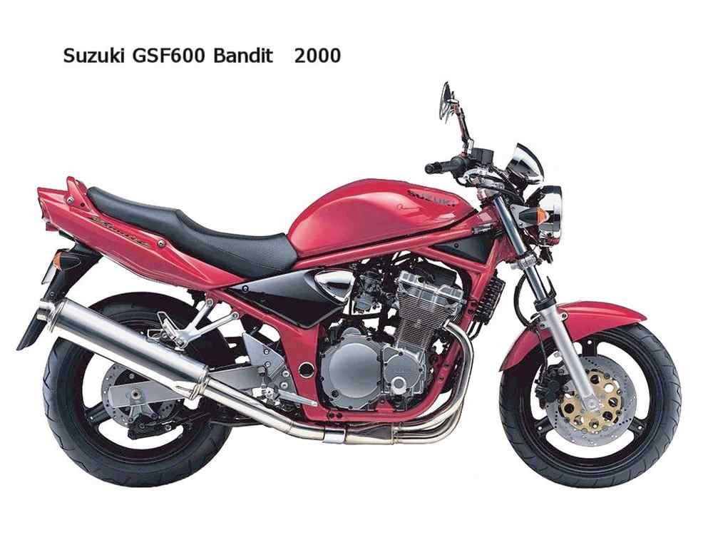 Suzuki GSF600 Bandit 2000 motorbike A4 Photo Print