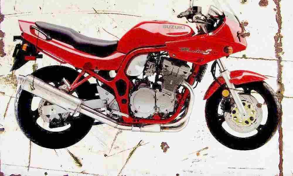 Suzuki GSF600S Bandit 1997 Aged Vintage A4 Photo Print