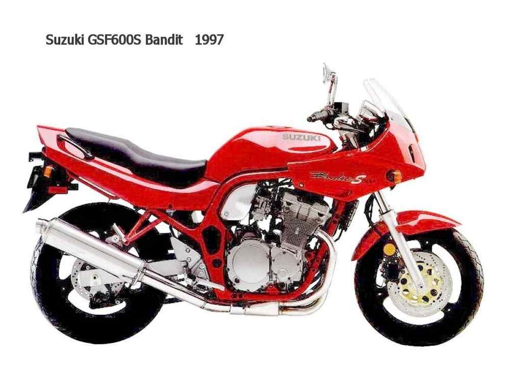 Suzuki GSF600S Bandit 1997 motorbike A4 Photo Print
