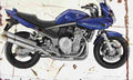 Suzuki GSF650S Bandit 2007 Aged Vintage A4 Photo Print
