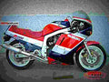 Suzuki GSX 1100 EF (reduced effect) 1987 5 motorbike A4 Photo Print