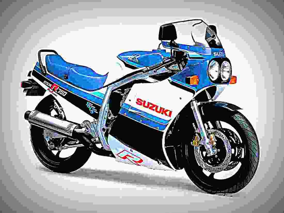 Suzuki GSX 1100 ES 1986 3 motorbike A4 Photo Print