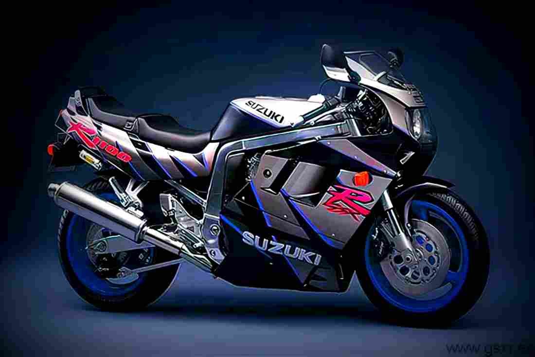Suzuki GSX 1100 F 1992 2 motorbike A4 Photo Print