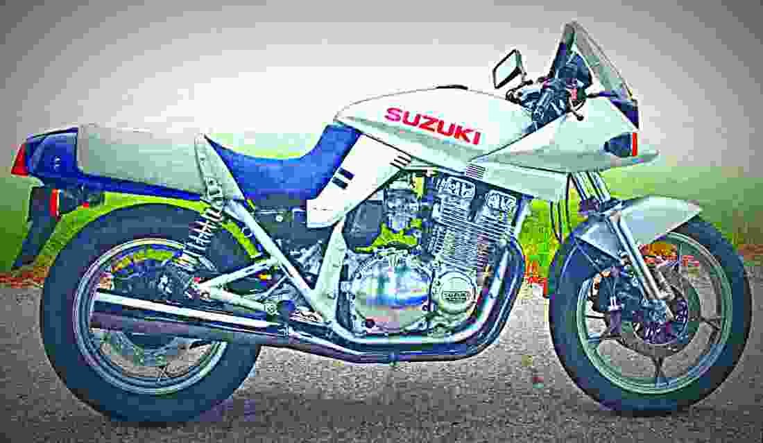 Suzuki GSX 1100 S Katana 1983 3 motorbike A4 Photo Print