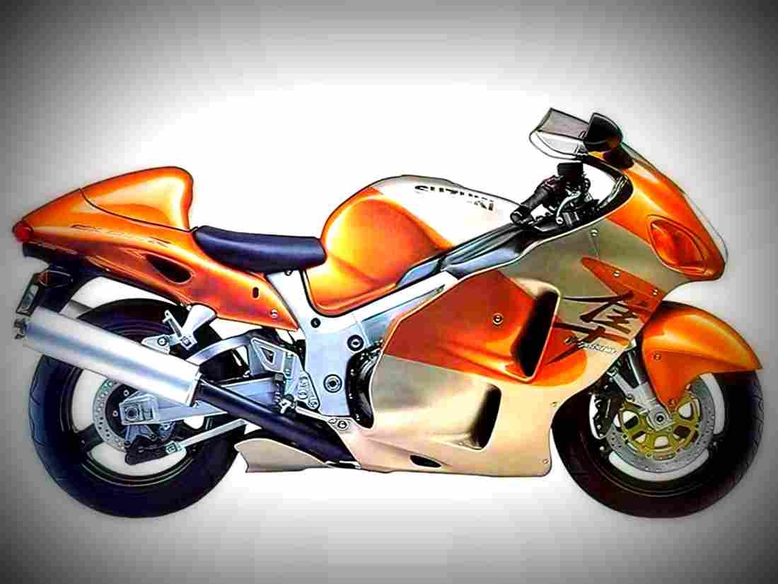 Suzuki GSX 1300 R Hayabusa 1999 2 motorbike A4 Photo Print