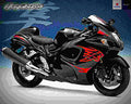 Suzuki GSX 1300 R Hayabusa 2001 5 motorbike A4 Photo Print