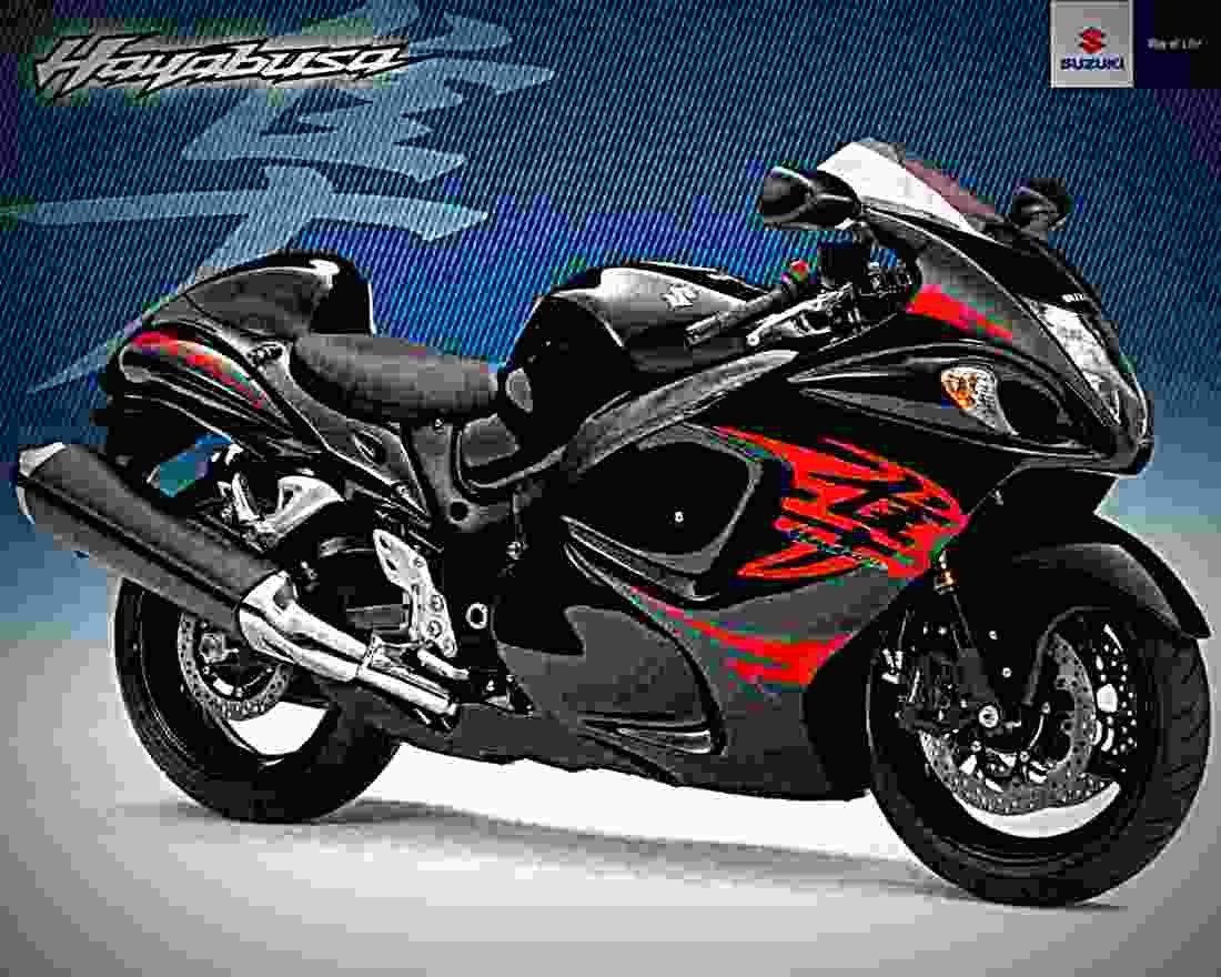 Suzuki GSX 1300 R Hayabusa 2001 5 motorbike A4 Photo Print