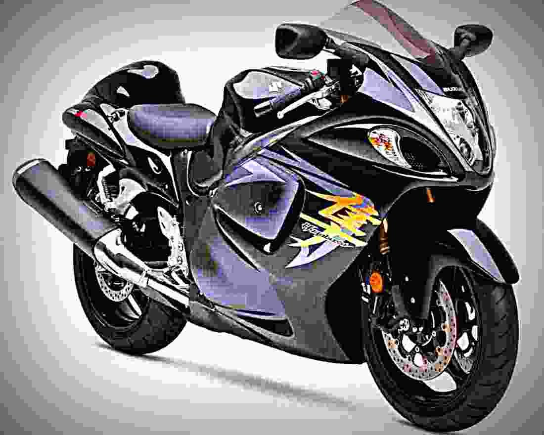 Suzuki GSX 1300 R Hayabusa 2009 2 motorbike A4 Photo Print