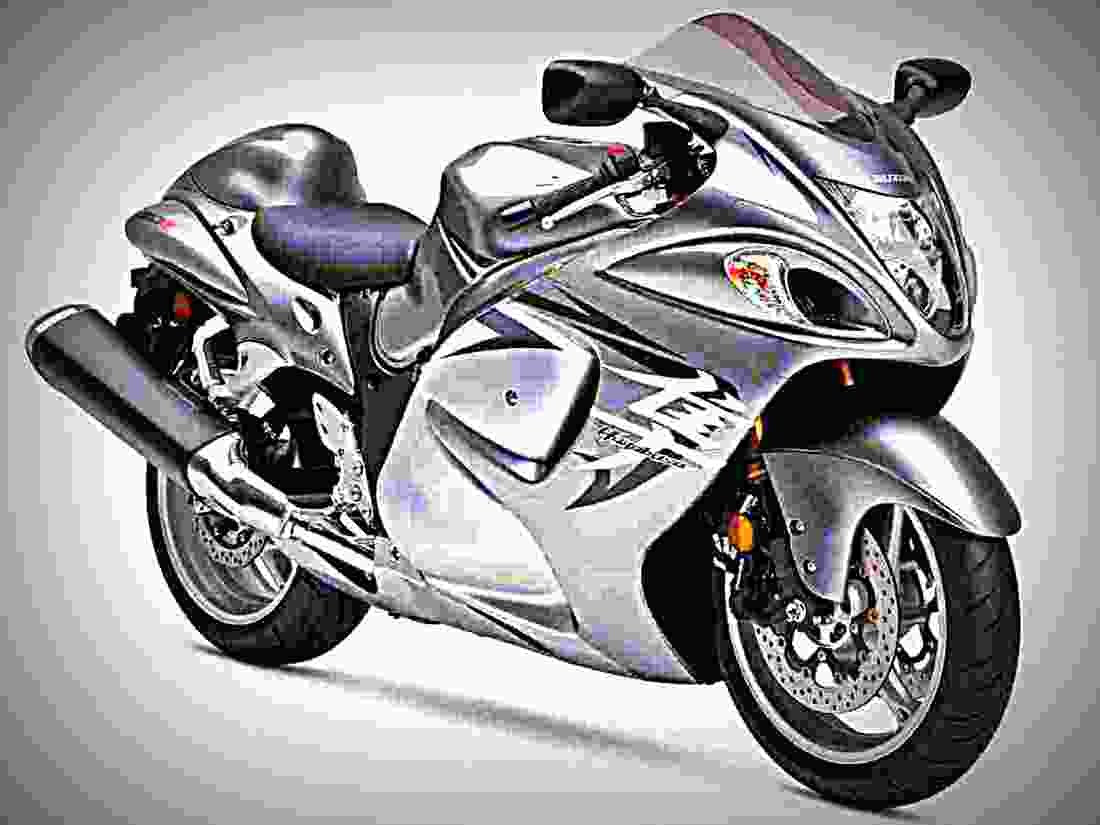 Suzuki GSX 1300 R Hayabusa 2009 6 motorbike A4 Photo Print