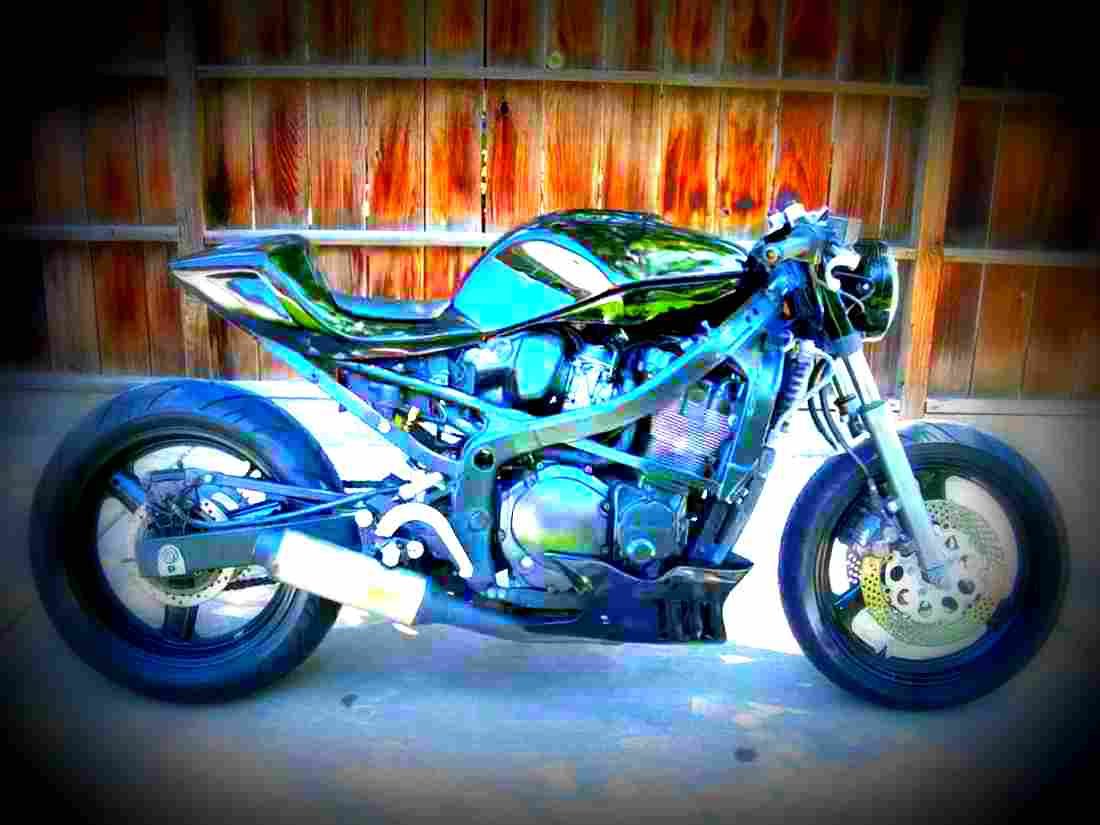 Suzuki GSX 400 F 1993 1 motorbike A4 Photo Print