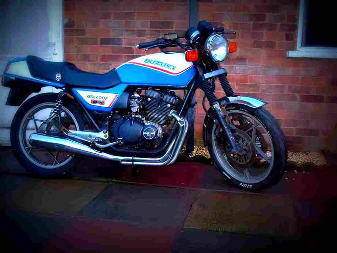 Suzuki GSX 400 L 1981 1 motorbike A4 Photo Print