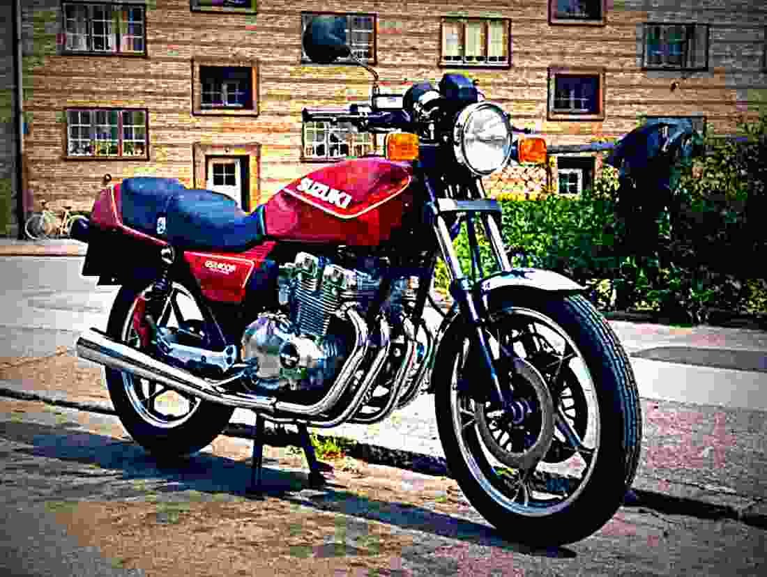 Suzuki GSX 400 L 1982 1 motorbike A4 Photo Print
