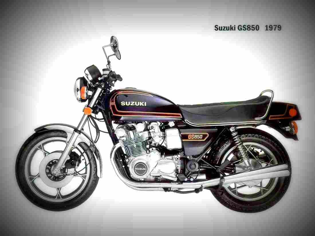 Suzuki GSX 400 L 1982 3 motorbike A4 Photo Print