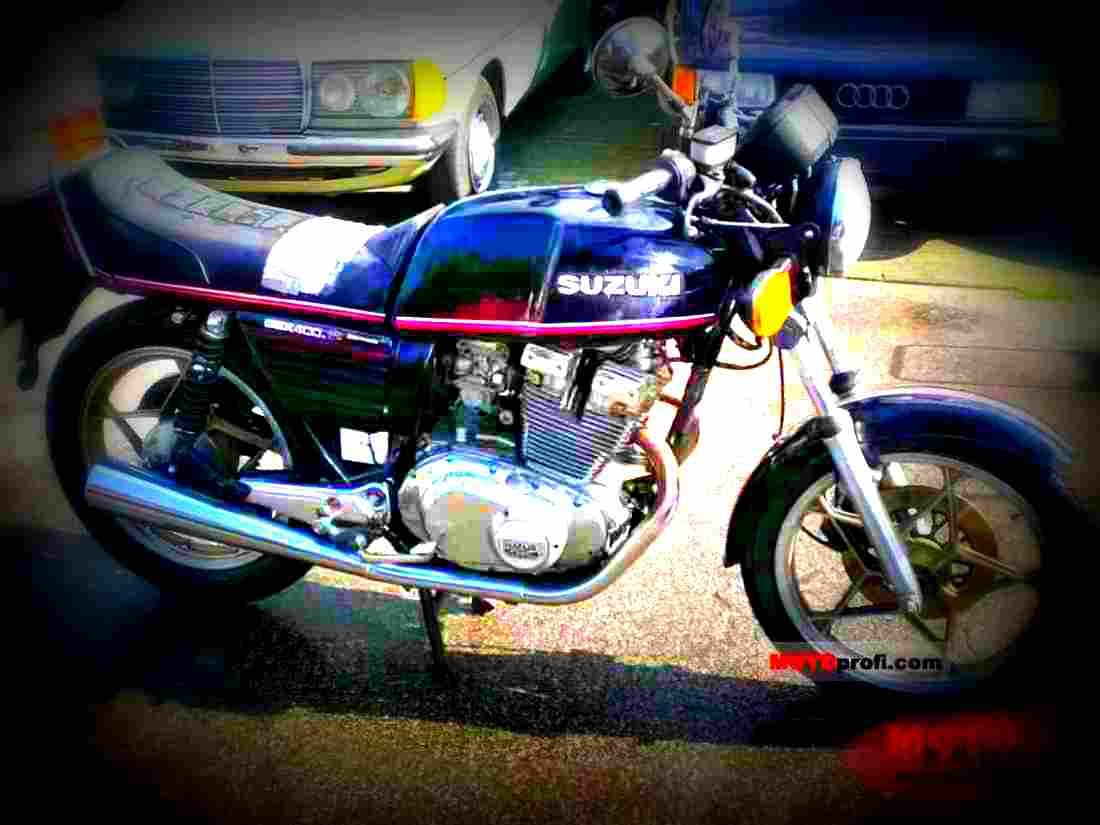 Suzuki GSX 400 S 1983 3 motorbike A4 Photo Print