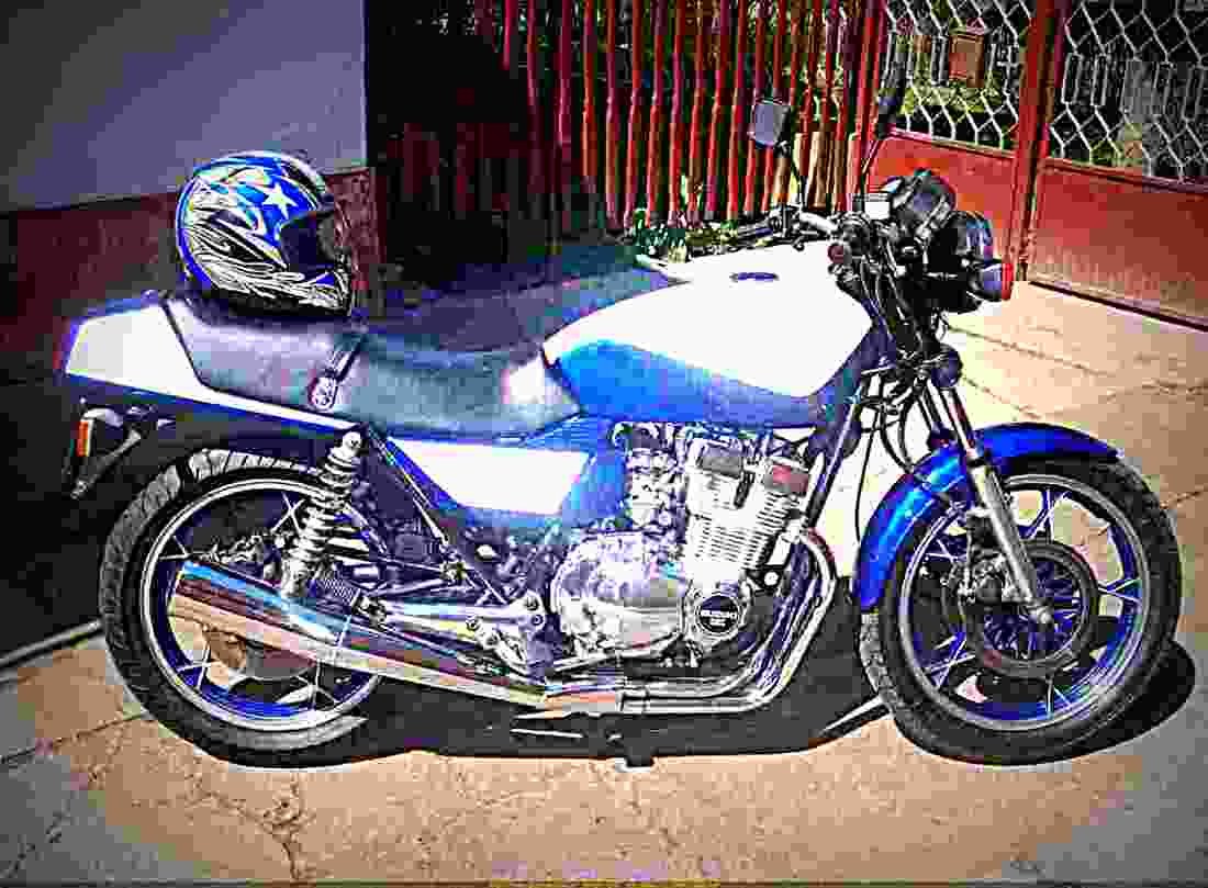 Suzuki GSX 400 S 1983 5 motorbike A4 Photo Print