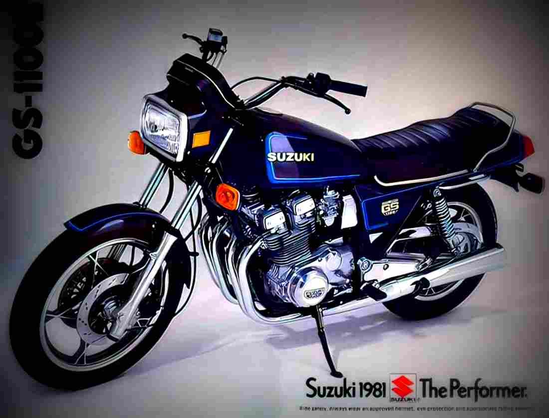 Suzuki GSX 400 S 1985 6 motorbike A4 Photo Print