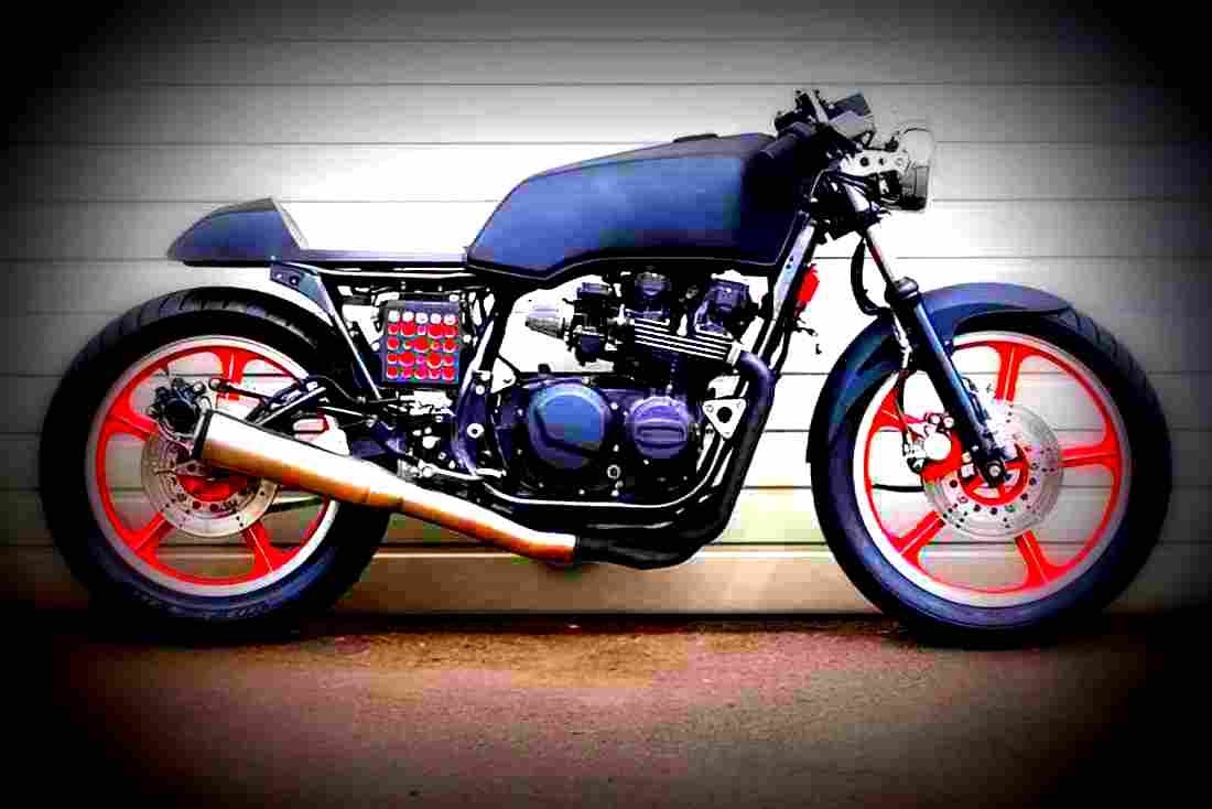 Suzuki GSX 400 S 1987 5 motorbike A4 Photo Print