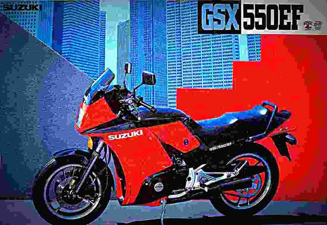 Suzuki GSX 550 ES 1986 6 motorbike A4 Photo Print
