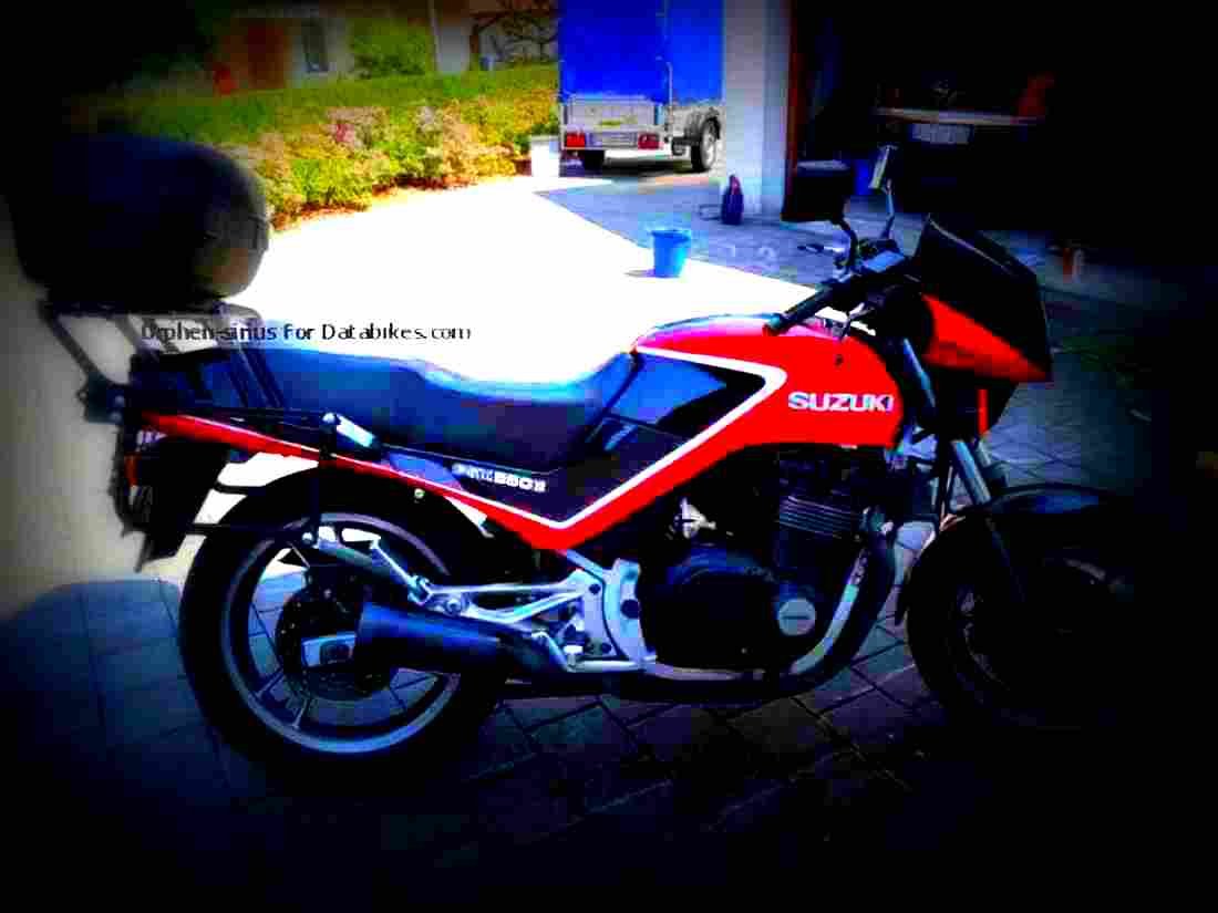 Suzuki GSX 550 EU 1986 1 motorbike A4 Photo Print