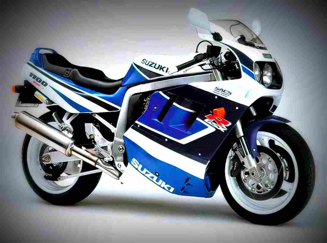 Suzuki GSX 600 F 1989 6 motorbike A4 Photo Print