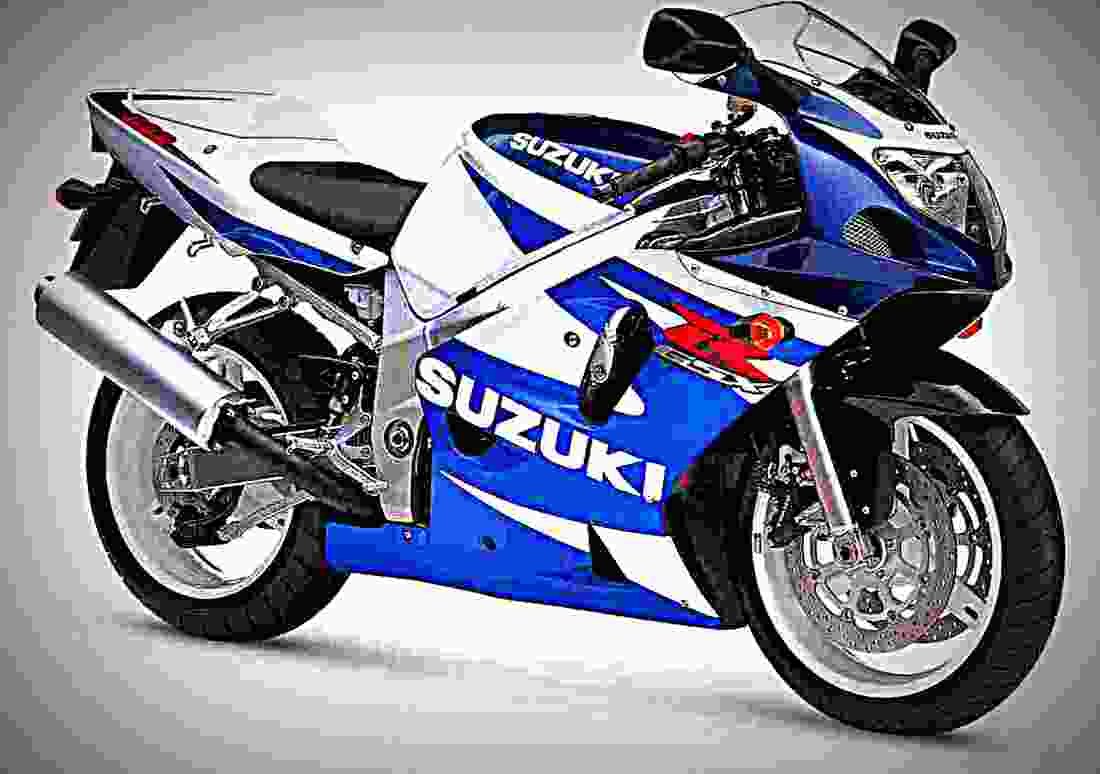 Suzuki GSX 600 F 1992 2 motorbike A4 Photo Print