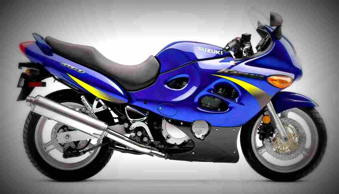 Suzuki GSX 600 F Katana 2001 3 motorbike A4 Photo Print