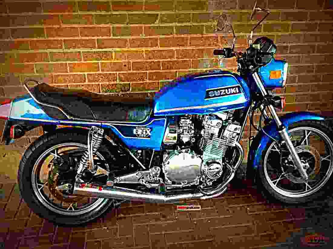Suzuki GSX 600 F (reduced effect) 1989 5 motorbike A4 Photo Print