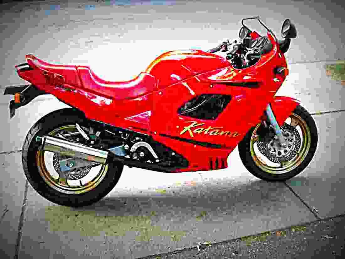 Suzuki GSX 600 F (reduced effect) 1990 2 motorbike A4 Photo Print