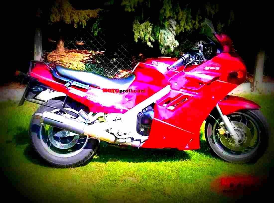 Suzuki GSX 600 F (reduced effect) 1992 2 motorbike A4 Photo Print