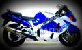 Suzuki GSX 600 F (reduced effect) 1992 4 motorbike A4 Photo Print